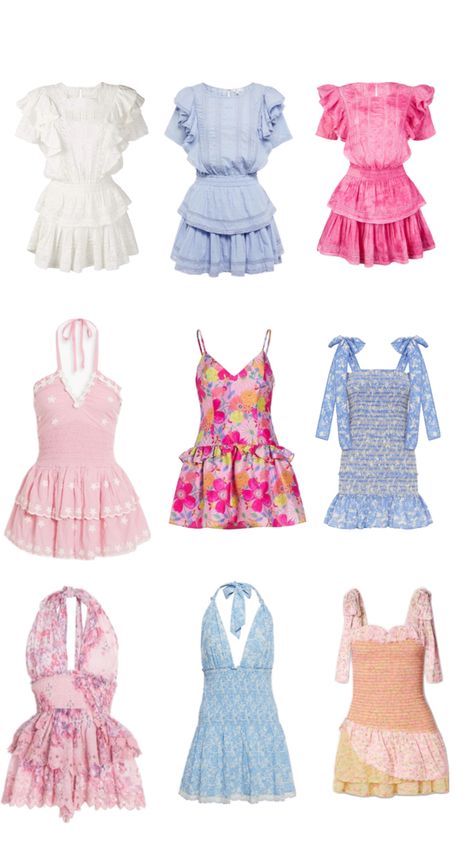 Love shack fancy Fancy Dresses Aesthetic, Love Shack Fancy Dress, Fancy Summer Dress, Rush Week Outfits, Tea Party Attire, Sorority Rush Outfits, Summer Brunch Outfit, Rush Week, Week Outfits