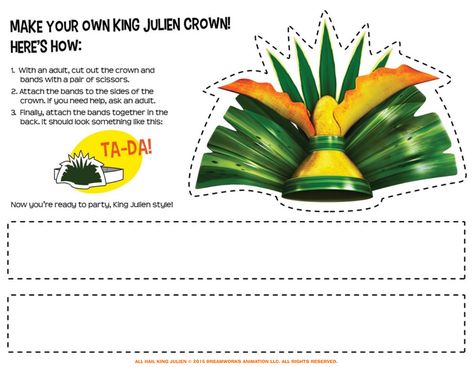 King Julien Party, Roman Outfit, All Hail King Julien, Madagascar Cake, King Julian, King Julien, Activity Center, Clay Diy Projects, Activity Centers