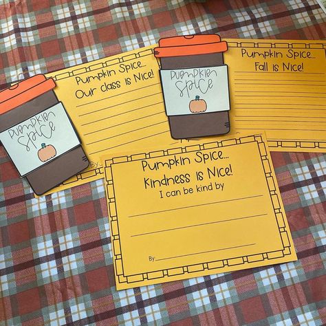 Happy Pumpkin Spice Season! 50% off my brand new craftivity!  Three different writing prompts are included, and each prompt includes solid… Kids Crafts Fall, Fall Kids Crafts, Fall Kindergarten Crafts, Happy Pumpkin Spice Season, Writing Craftivity, Crafts Fall, Apple Craft, Fall Kindergarten, Math Crafts