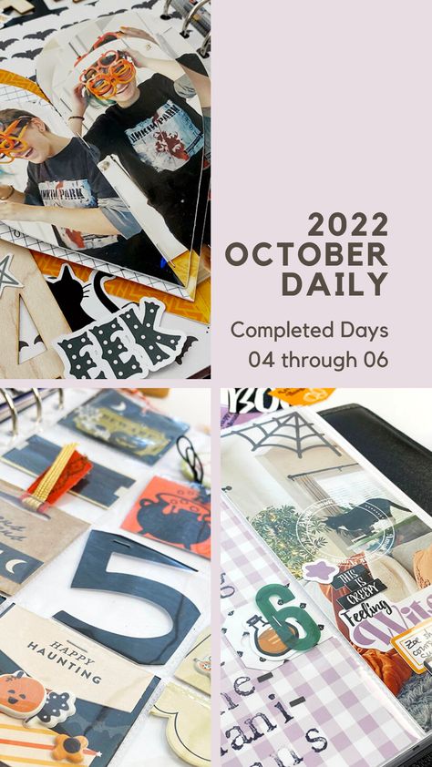 October Daily Ideas, October Daily Scrapbook, October Daily, My 2022, Daily Ideas, Ali Edwards, Page Protectors, Alphabet Stamps, I Am Loving