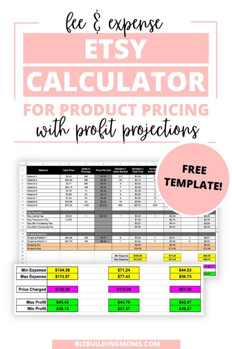 Free Product Price Worksheet, Pricing Sheet Template Free, Product Costing Template, How To Price Your Products, Product Pricing Worksheet, Business Model Example, Small Business Plan Template, Pricing Formula, Cost Sheet