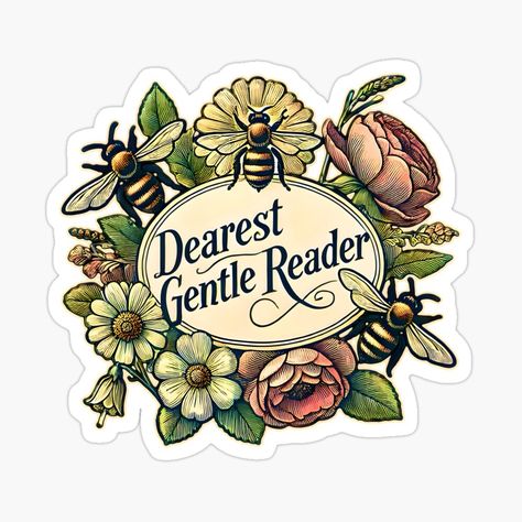 Get my art printed on awesome products. Support me at Redbubble #RBandME: https://www.redbubble.com/i/sticker/Dearest-Gentle-Reader-Lady-Whistledown-Bridgerton-Netflix-Fan-Art-by-Unitepeople/162206414.EJUG5?asc=u Dearest Gentle Reader, Bridgerton Stickers, Stickers Random, Book Nerd Shirts, Kindle Stickers, Lady Whistledown, Nerd Shirts, Kindle Cover, Sticker Ideas