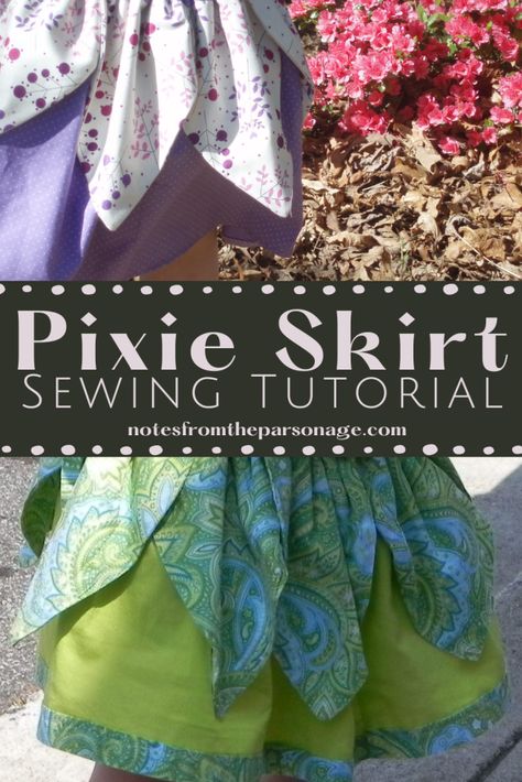 Diy Panel Skirt, Pixie Skirt Diy, Pixie Skirt Pattern, Fairy Skirt Sewing Pattern, Fairy Sewing Patterns Free, Petal Skirt Diy, Petal Dress Pattern, Flower Petal Skirt Diy, Leaf Skirt Diy