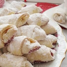 Bulgarian Desserts, Kiflice Recipe, Bulgarian Food, Bosnian Recipes, Nut Rolls, Sitni Kolaci, Croatian Recipes, Bulgarian Recipes, Cake Baking Recipes