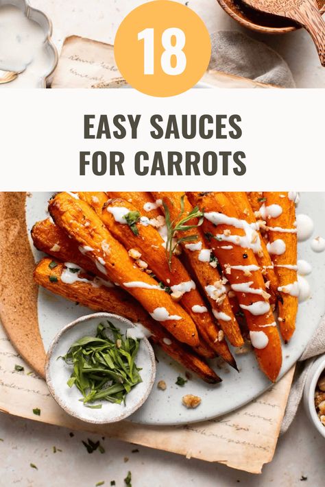 18 Sauces for Carrots That Will Take Your Breath Away – Happy Muncher Dipping Sauce For Carrots, Carrot Dipping Sauce, Dip For Carrots, Chinese Garlic Sauce, Balsamic Carrots, Soy Ginger Sauce, Carrot Dishes, Carrot Pasta, Grilled Carrots