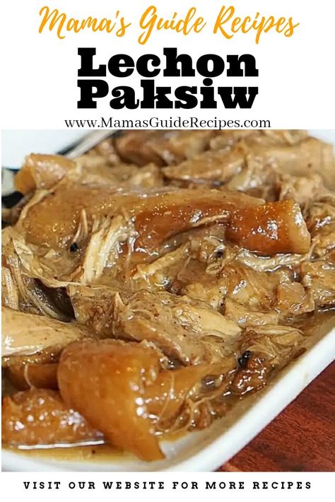 Lechon Paksiw Lechon Sauce Recipe, Pork Liempo Recipe, Lechon Sauce, Lechon Paksiw, Lechon Paksiw Recipe, Lechon Recipe, Filipino Pork Recipes, Philippine Cuisine, Filipino Food Dessert