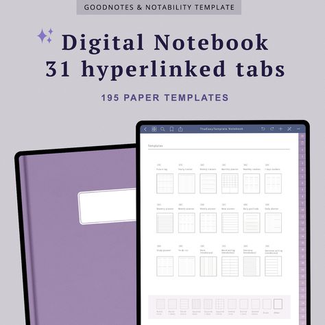 Revolutionize Your Note-Taking with Our Purple Tabbed Digital Notebook | iPad Note-Taking workplannerorganization #kidprintableplanner🍪 Notebook For Notes, Vocabulary Sentences, Digital Journaling, Vocabulary Book, Ipad Goodnotes, Notebook Templates, Digital Writing, Grid Notebook, Digital Organization