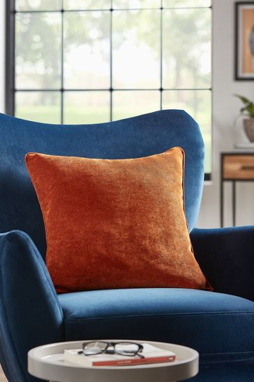 Burnt Orange Soft Velour Cushion Luxury Room Bedroom, Kitchen Chair Cushions, Orange Cushions, Neutral Bedroom, Burnt Orange Color, Luxury Rooms, Chair Cushions, New Room, Floor Chair