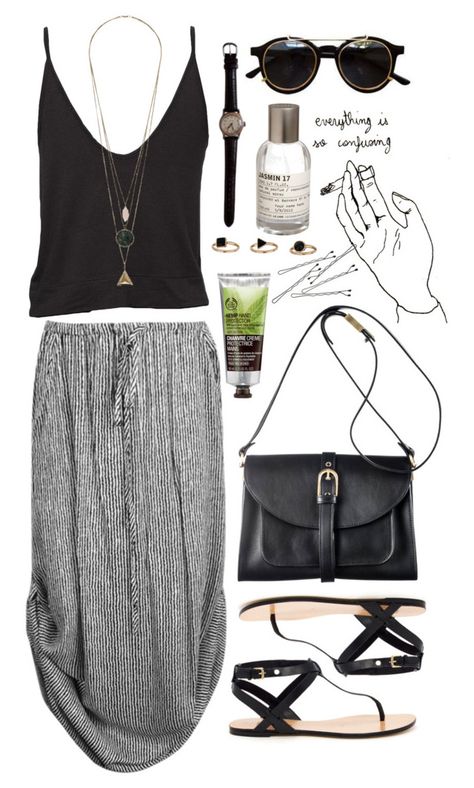 Untitled #278 by woolfen on Polyvore featuring T By Alexander Wang, KORS Michael Kors, Proenza Schouler, The Body Shop, Le Labo and BOBBY 2023 Style Trends Women Summer, Women’s Size 12 Outfits, Moody Boho Outfits, Honduras Outfit, Black Boho Outfits, Black Dress Outfit Summer, Summer Vacation Outfits Beach, Hipster Outfits Summer, Hipster Summer