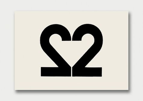 2 Logo Design Number, 22 Number Design, Yusaku Kamekura, Number Typography, Numbers Typography, Best Logos, Sports Numbers, Number Theory, 2 Number