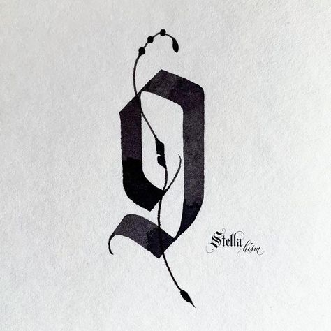 Stellating on Instagram: "Finally Number 9 - Gothic numbers (Ikebana collection), hardly believe I could finish this 36 days challenge. I haven’t missed a single day of posting 26 alphabets and 10 numbers.😆 Thanks for reading my post everyday!😊 #cmalphabet_day36 #calligraphymasterschallenges21" 9 Number Tattoo, Number 9 Tattoo Fonts, Number 9 Tattoo Ideas, 97 Tattoo Number, 9 Tattoo Number, Number 9 Tattoo, Gothic Numbers, Fraktur Calligraphy, 9 Tattoo