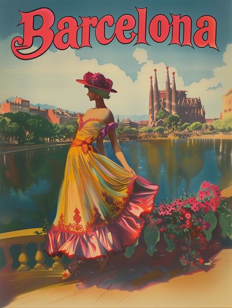 Welcome to our Barcelona Spain Vintage Travel Poster listing! This piece embodies the vibrant spirit of Barcelona, featuring a beautifully illustrated scene that captures the essence of this Spanish city. This high-quality digital print is available for instant download, allowing you to bring the dynamic culture and beauty of Barcelona into your living space. Embrace the allure of Barcelona and add a touch of Spanish elegance to your decor with our Barcelona Spain Vintage Travel Poster. European Wall Art, Vintage Barcelona, Barcelona Print, Midcentury Decor, Spain Vintage, Spain Print, European Wall, Spanish City, Spanish Decor