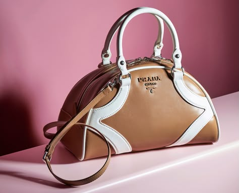 Sew Handbag, Prada Brand, Bag Shapes, Prada Milano, Bowler Bag, Wales Bonner, Bowling Bag, Resort 2020, Sports Bags