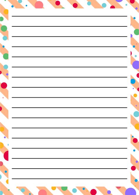 Designer Sheets Paper For Project, Lined Paper With Border, Line Paper Printable, Christmas List Ideas On Paper, Lined Paper For Kids, Kindergarten Rules, Classroom 2023, Handwriting Sheets, Printable Lined Paper