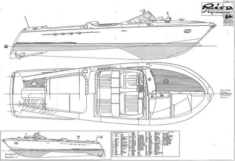 Chris Craft Wood Boats, Riva Aquarama, Wooden Speed Boats, Wood Boat Building, Riva Boat, Runabout Boat, Model Boat Plans, Boat Drawing, Classic Wooden Boats