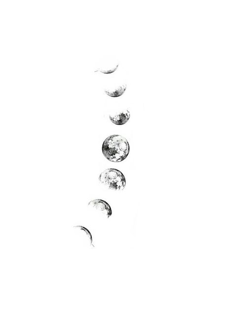 Moon Cycle Tattoo, Moon Phases Tattoo, Basic Tattoos, Small Girly Tattoos, Petit Tattoo, Mom Tattoo Designs, Circle Tattoos, Tattoo Inspiration Men, Moon Tattoo Designs