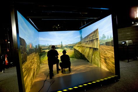 Vr Display, Virtual Reality Education, Virtual Reality Art, Virtual Reality Design, Gros Morne, Augmented Virtual Reality, Virtual Reality Videos, Museum Exhibition Design, Interactive Exhibition