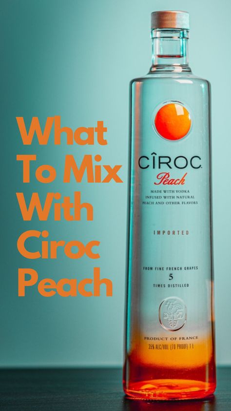 Ciroc Peach Drinks With Ciroc Vodka, Peach Ciroc Mixed Drinks, Ciroc Peach Mixed Drinks, Peach Ciroc Drinks Recipes, Ciroc Mixed Drinks, Peach Vodka Cocktails, Ciroc Cocktails, Peach Vodka Drinks, Ciroc Drinks