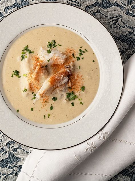 I halved the recipe and used 1 lb of lump crabmeat. Very quick to make and delicious! Maryland Cream Of Crab Soup Recipe, Cream Of Crab Soup Recipe, Creamy Crab Soup, Crab Soup Recipe, Cream Of Crab, Crab Soup Recipes, She Crab Soup, Homemade Soups, Creamy Crab