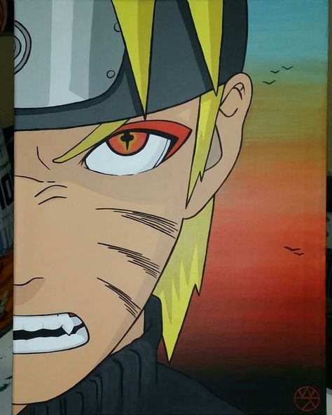 Naruto Canvas Painting Easy, Anime Paintings Canvases, Ohuhu Art, Canvas Painting Easy, Anime Canvas Painting, Painting Anime, Naruto Painting, Disney Canvas Art, Small Canvas Paintings