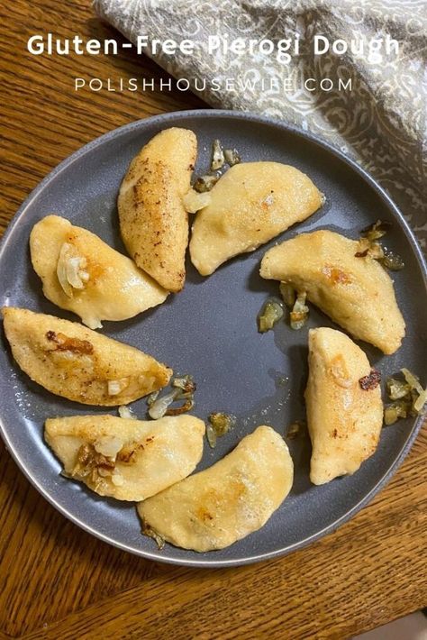 Yes, you can still have pierogi. Try this gluten-free pierogi dough with your favorite GF flour and any filling! Gluten Free Perogy Dough, Gluten Free Pierogi Dough, Gf Perogies, Gluten Free Perogies Recipe, Gluten Free Pierogi, Pierogi Dough Recipe, Gluten Free Pierogies, Gluten Free Perogies, Pierogi Dough