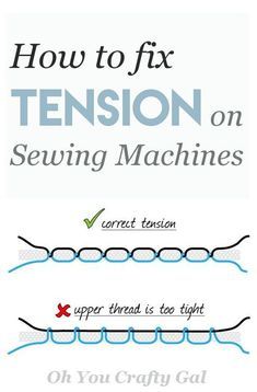 Sewing Machine Tension, Sewing Machine Repair, Illustration Tutorial, Sewing Machine Basics, Beginner Sewing Projects Easy, Sewing Stitches, Leftover Fabric, Sewing Lessons, Sewing Skills