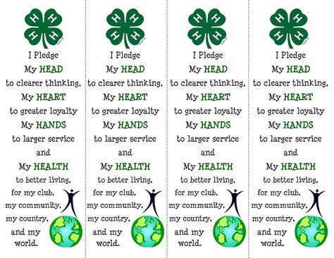 Printable 4-H bookmarks! We should print these and laminate them to hand out at the first meeting and a booths for recruiting. •~•HRM•~• 4h Meeting Activities, 4-h Ideas, 4h Project Ideas For Kids, Fair Activities, 4h Clover, 4h Crafts, 4h Fair, 4 H Clover, Letter A Coloring Pages