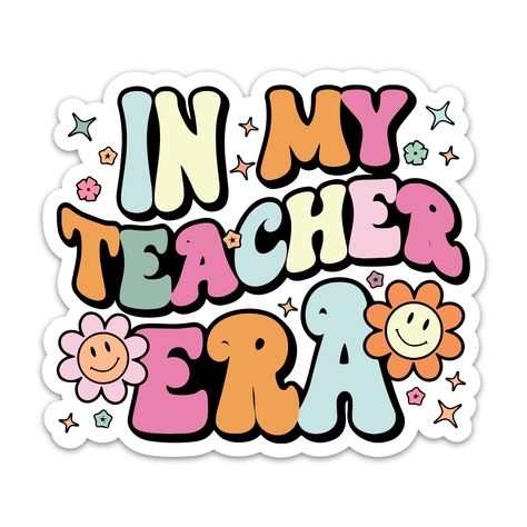 PRICES MAY VARY. TEACHER STICKERS: Make your favorite teacher's day with our perfect gift: Sticker! These unusual and funny stickers are sure to put a smile on their face; But it doesn't stop there - our vinyl teacher stickers also make a great gift for aspiring teachers; With a wide range of encouraging quotations, they'll be inspired every day. SUPER QUALITY STICKER: High-grade vinyl combined with protective laminate layer ensures strong adhesion and maximum durability; Our stickers are waterp Teacher Stickers Printable, In My Teacher Era, Teachers Day Sticker, Ideas For Stickers, Teaching Stickers, Teachers Stickers, Teacher Planner Stickers, Groovy Stickers, 2025 Sticker