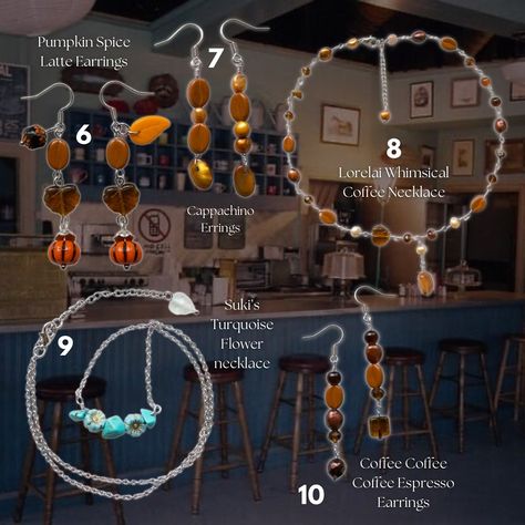 ☕️ Gilmore Girls Jewelry Drop this Friday 🍁 Did you have fun with the game? What did you get?!? #gilmoregirls #halloween #lukesdiner Gilmore Girls Jewelry, Coffee Necklace, Lukes Diner, Girls Jewelry, Gilmore Girls, Flower Necklace, Pumpkin Spice, Have Fun, Keychains