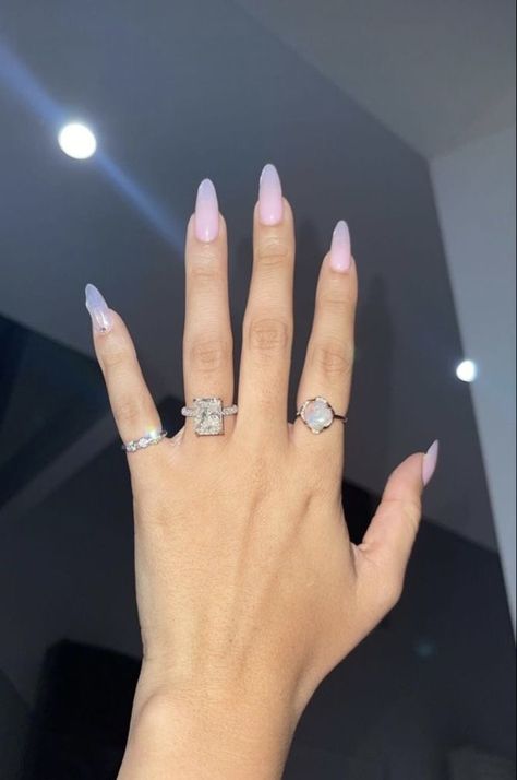 Catherine Mcbroom, Big Wedding Rings, Ace Family, French Tip Acrylic Nails, Dream Engagement Rings, Fabulous Nails, Jewelry Lookbook, Unique Nails, Engagement Ring Cuts