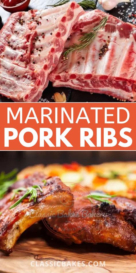 Marinated Pork Ribs Oven Baked, How To Tenderize Pork Ribs, Pork Spare Rib Marinade, Marinated Ribs Oven, Marinades For Pork Ribs, Spare Ribs Marinade Recipes, Marinate For Ribs, Marinade For Pork Ribs Grilling, Rib Marinade Recipe Grilling