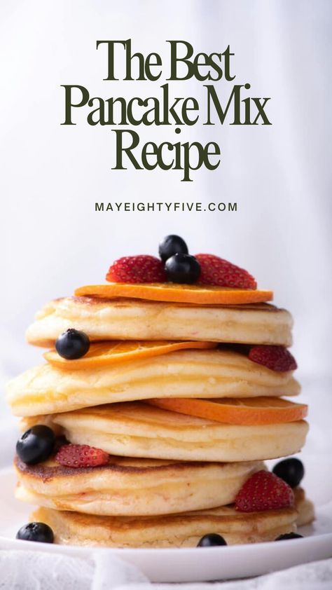 Looking for a reliable pancake mix recipe? Our homemade version is quick to whip up and perfect for those lazy Sunday mornings. Customizable and convenient, it’s sure to become your new go-to! #PancakeRecipe #HomemadeMix #FamilyBreakfast Easy Pancake Mix Recipe, Homemade Pancake Mix Recipe, Best Pancake Mix, Easy Pancake Mix, Easy Homemade Pancakes, Pancake Mix Recipe, Homemade Pancake Mix, Homemade Dry Mixes, Homemade Pancake Recipe