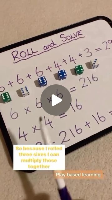 Playful Learning Games on Instagram: "Roll and Solve! 

I love a dice game and they’re so versatile to use in the classroom and really help to assess children’s learning while they are playing and having fun. 

This game starts with simple addition and can continue with some tricky multiplication so it’s great for older learners! 

#dicegame #dicegames #teachingideas #addition #multiplication #mathsgame #mathgames #letthemplay #playinupperprimary #playfullearninggames #primaryteacher #primaryteaching #primaryteachingideas #primarytutor #primarytutoring #teachersfollowteachers #teachersofinstagram #homeeducation #classroomideas #activelearning #handsonlearning #learningathome #supportingparents #teachertips #playbased #playbasedlearning #playtolearn #homeeducation #learningathome #classroom 5th Grade Math Games, Art Club Projects, Roll Play, Multiplication Games, Playbased Learning, Playful Learning, Primary Teaching, Simple Addition, Math Activity