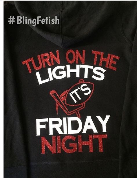 Friday Night Lights, football shirt #blingfetish Homecoming Shirt Ideas, School Spirit Posters, Coaches Wife, Football Ideas, Football Clothes, Football Spirit, Football Cheer, School Spirit Shirts, Colin Kaepernick