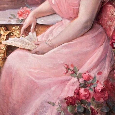 X Femininity Artwork, Tapestry Pink, Masterpieces Painting, Victorian Paintings, Royalty Aesthetic, Pink Painting, Feminine Art, Pink Paint, Realistic Paintings