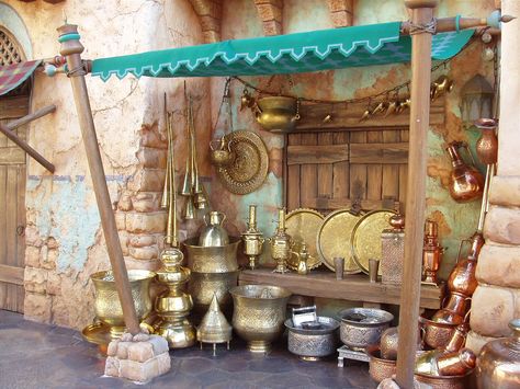 Aladdin Props Diy, Aladdin Jr Props, Aladdin Set Design Ideas, Aladdin Set Design, Aladdin Props, Aladdin Play Props Set Design, Arabian Market, Cave Of Wonders Aladdin Set, Aladdin Play