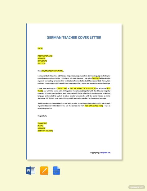 Free German Teacher Cover Letter Template #AD, , #ad, #Teacher, #German, #Free, #Template, #Letter Project Manager Cover Letter, Recruitment Consultant, Medical Practice Management, Cover Letter Template Free, Online Communication, Job Advertisement, Medical Coding, Free Advertising, Free Medical