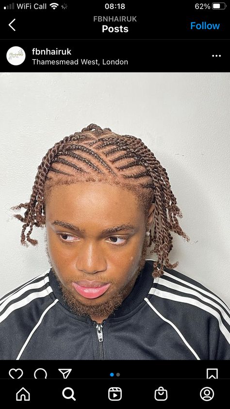 Braid Twists Styles Men, Short Hair Men Braids, Cornrows To Braids, Cainrows Into Twists Men, Men’s Fulani Braids, Cornrows To Twists Men, Braids Into Twists Men, Fulani Braids On Men, Fulani Braids Hairstyles Men