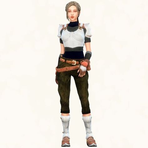 CC list – Top / Bottom / Shoes / Gloves / Bag (Wrist L) Author: MonoSims Learn more at: patreon.com #clothing #gaming #fantasy #bag #sims4 #sims4cc Sims 4 One Shoulder Top, Sims 4 Cc Armor Female, Fantasy Bag, Armor Shirt, Sims 4 Cc Download, Open Shoulder Dress, Sims 4 Clothing, Sims 4 Cc, Sims 4 Custom Content