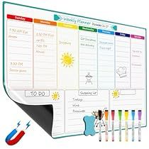 Weekly Planner Whiteboard, Planner Whiteboard, Fridge Planner, Whiteboard Planner, Weekly Family Planner, Schedule Board, Reminder Board, Dry Erase Board Calendar, Whiteboard Calendar