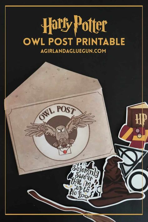 Harry Potter Letter, Harry Potter Planner, Classe Harry Potter, Envelope Printable, Harry Potter Props, Owl Printables, Harry Potter Owl, Harry Potter Stickers, Harry Potter Room Decor