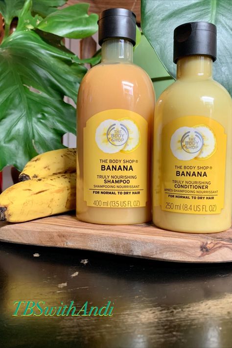 None of that fake banana smell- it's delicious! This Shampoo and Conditioner works on my dry thick wavy hair- and you cant go wrong purchasing from one of the most ethical businesses on the planet! B-Corp, Fair trade, animal cruelty-free, vegetarian and vegan products. You dont have to wonder why I joined as an independent consultant <3 It's a brand I put my name behind! Banana Shampoo, The Body Shop At Home, Body Shop At Home, Banana For Hair, Thick Wavy Hair, Vegan Products, Nourishing Shampoo, Independent Consultant, Hair Food