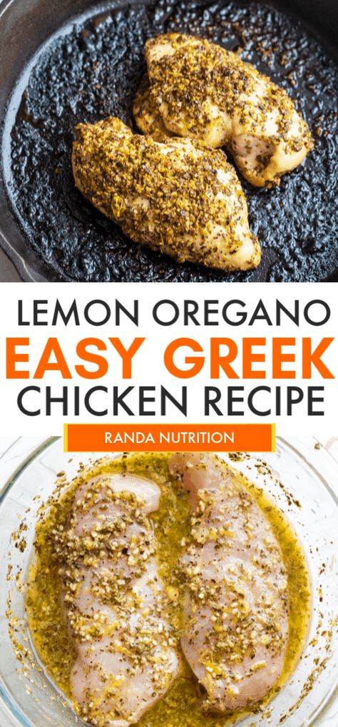 This lemon oregano chicken is a quick and easy main dish that your family is going to love! Fresh and bright flavor with a kick of garlic - yum! #greekchicken Greek Oregano Chicken, Chicken Oregano Recipes, Fresh Oregano Recipes Chicken, Oregano Chicken Recipes, Grecian Chicken Recipes, Recipes With Oregano, Recipes With Fresh Oregano, Fresh Oregano Recipes, Lemon Oregano Chicken