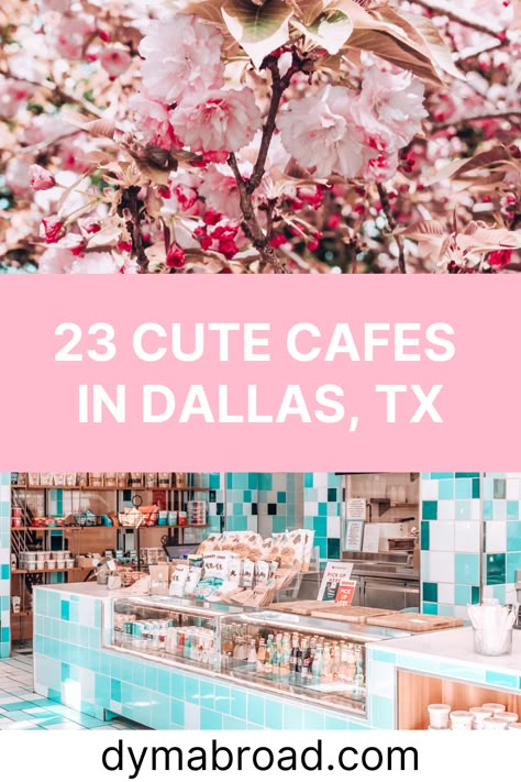 Visiting the cute cafes in Dallas is a lovely activity. There are so many pretty cafes in Dallas and they all look amazing! Dallas Things To Do Bucket Lists, Dallas Coffee Shops, Downtown Dallas Aesthetic, Dallas Aesthetic, Dallas Activities, Dallas Murals, Cafe Mood Board, Weekend In Dallas, Dallas Things To Do