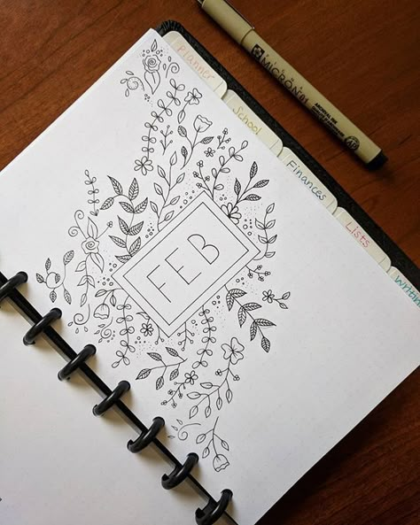 February Bullet Journal, Bullet Journal Month, Bullet Journal 2020, Bullet Journal Key, Bullet Journal Notes, Bullet Journal Aesthetic, Bullet Journal Notebook, 카드 디자인, Dot Journals