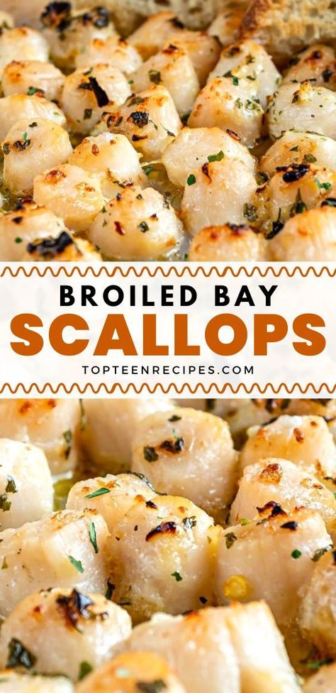 I know it can be intimidating to cook scallops, especially bay scallops. They are tiny compared to sea scallops and cook very fast. Some people use them in soups, pasta recipes or seafood salads. If you cook them for too long, they become tough and lose their soft texture. Shrimp And Bay Scallop Recipes, Healthy Shrimp And Scallop Recipes, Mini Scallops Recipe, How To Cook Bay Scallops, Bay Scallops And Pasta Angel Hair, Bay Scallops Recipe, Bay Scallop Recipes Easy, Small Scallops Recipe, Bay Scallops