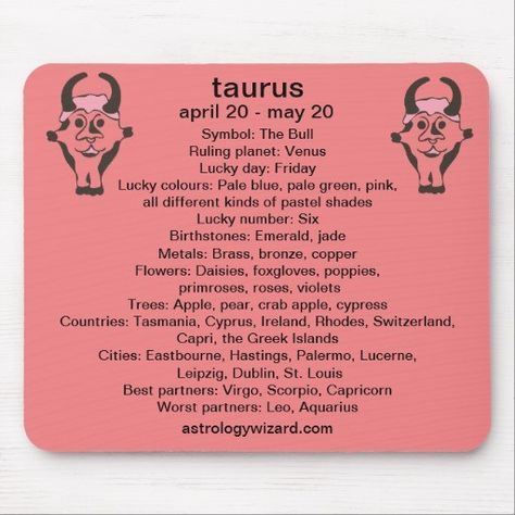 Taurus Taurus Perfect Match, Taurus Colors, Lucky Colour, Crab Apple, Lucky Number, Taurus Zodiac, Lucky Day, Pastel Shades, Stones And Crystals