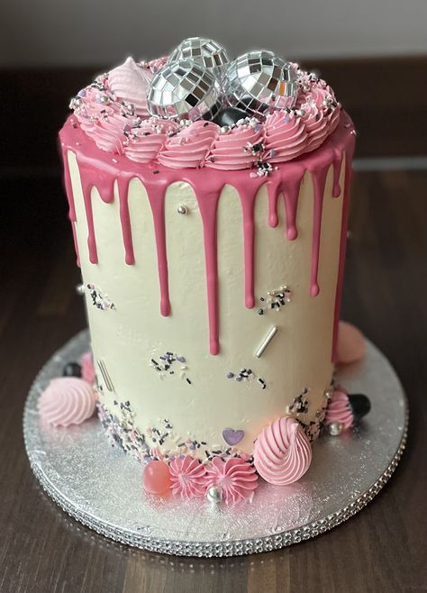 Disco Cowgirl Bachelorette Cake, Pink Disco Party Cake, Disco Cowgirl Party Cake, Pink Disco Birthday Cake, Disco Barbie Cake, Disco Cowgirl Smash Cake, Lainey Wilson Birthday Party, Disco Cowgirl Birthday Cake, Woman Birthday Cake Ideas