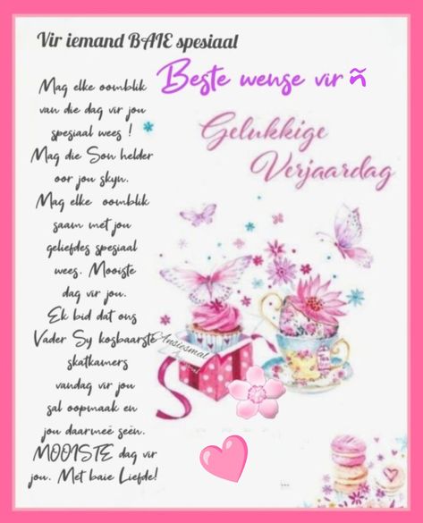 Verjaarsdag Afrikaans, Animated Happy Birthday Wishes, Funky Short Hair, Happy Birthday Wishes Quotes, Happy Birthday Wishes Cards, Afrikaans Quotes, Birthday Coffee, Birthday Wishes Quotes, Birthday Wishes Cards