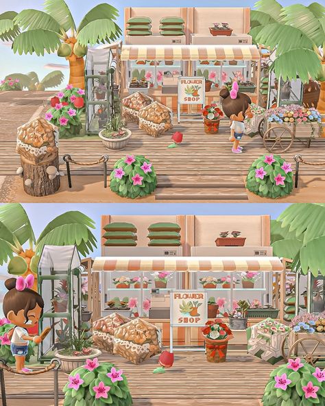 Hightide’s Flower shop #crossmasinjuly Thank you @acnhtreasureisland Animal crossing new horizons ACNH Nintendo switch wholesome gaming cozy design beach town tropical cottagecore island idea inspiration aesthetic cosy decor build inspo game photography cute villagers small town vibes happy friendship towncore surf summer #crossingcreations #nookspiration #acnh #animalcrossingnewhorizons #acnhdesigns #acnhcommunity #acnhinspo #acnhisland #acnhpatterns #acnhidea #acnhdesign #acnhcottagecor... Tropical Cottagecore, Cottagecore Ideas, Game Photography, Cosy Decor, Acnh Cottagecore, Animal Crossing Memes, Animal Crossing Wild World, Animal Crossing Villagers, Cozy Design